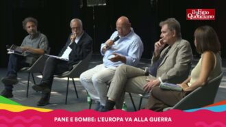Copertina di “Pane e bombe: l’Europa va alla guerra”: Caracciolo, Gaiani e Riccardi dialogano con Calapà e Grossi