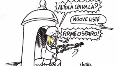 Copertina di La vignetta di Vauro