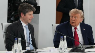 Copertina di “Trump ha incontrato in segreto Sam Altman di OpenAi”, previsto vertice tra aziende sull’IA dopo gli allarmi di dirigenti e ricercatori
