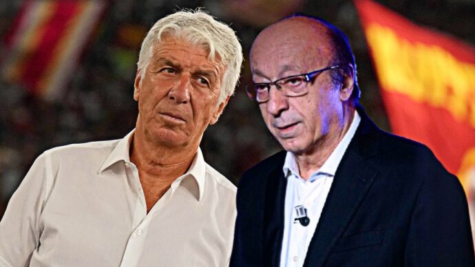 Gasperini a tavola con Moggi: lo scatto rubato in un locale di Torino. L’ex dirigente: “La Roma ha tutto più della Juve”