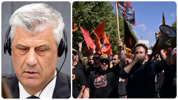 Kosovo, l’ex presidente Thaçi condannato a 25 anni per crimini di guerra. A Pristina folla tenta di assaltare la sede dell’Ue, il governo: “Sentenza terribile”