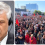 Copertina di Kosovo, l’ex presidente Thaçi condannato a 25 anni per crimini di guerra. Proteste in piazza a Pristina, il governo: “Sentenza terribile”