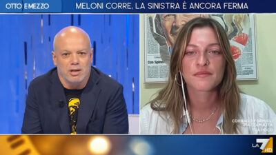 Copertina di Virginia Libero ai riformisti del Pd: “Al fronte dovremmo andarci noi, figli degli ultimi. I giovani non vogliono imbracciare le armi”. Su La7