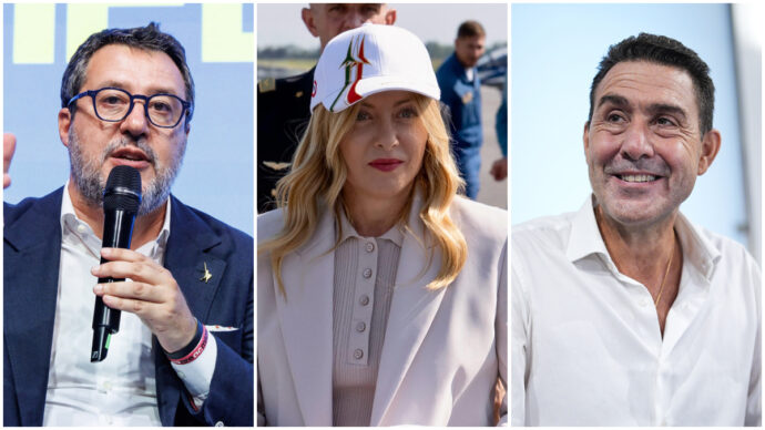 Copertina di Meloni, Salvini e Vannacci, tutti insieme contemporaneamente (sui palchi): la domenica delle sfide a distanza tra i leader di destra