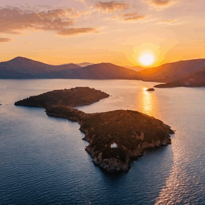 E’ in vendita l’isola privata di Argyronisos in Grecia: una proprietà di 24 ettari con ville in pietra, eliporto e una cappella ortodossa. Il prezzo? Top secret