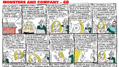 Copertina di Monsters and Company – 48: la Strip di Stefano Disegni