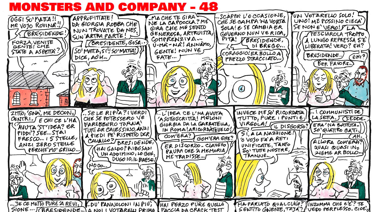 Monsters and Company – 48: la Strip di Stefano Disegni