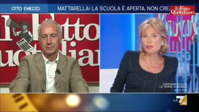 Copertina di Travaglio a La7: “Decreto Meloni su burqa e studenti stranieri? Spero che Mattarella cominci a usare le sue prerogative e lo respinga”