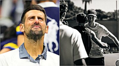 Copertina di Djokovic “invidioso” di Sinner, il fisioterapista svela: “Ci chiede perché non ci alleniamo come lui”. Intanto il numero uno in campo con Cobolli