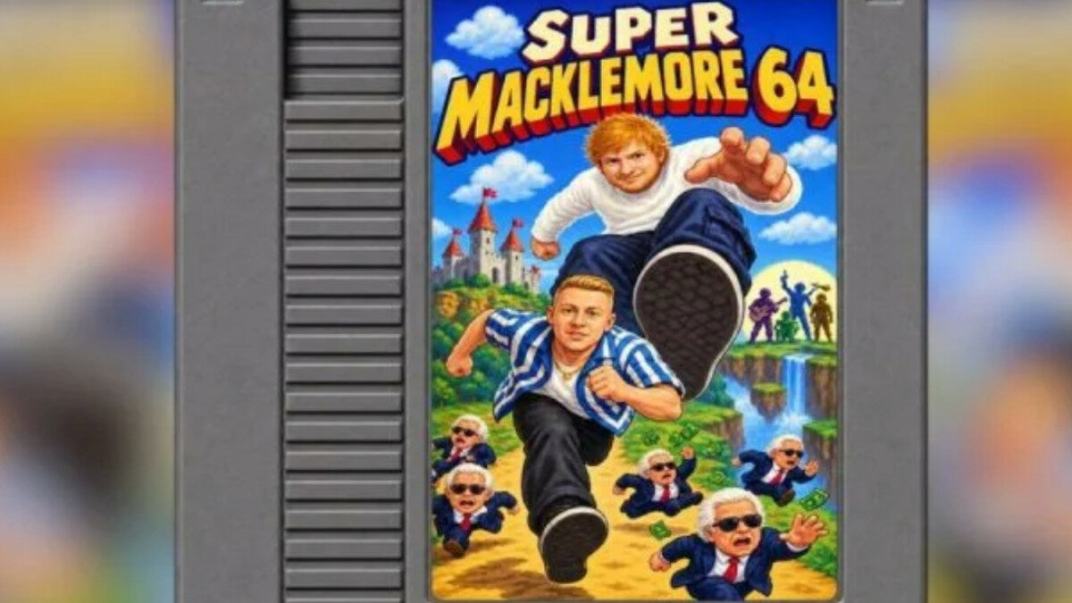 Macklemore ed Ed Sheeran finiscono in un videogioco: il rapper deve sfuggire a una versione gigante del cantante