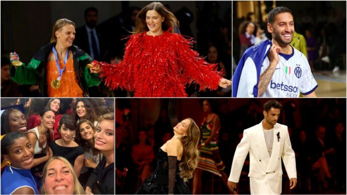Da Calhanoglu a Egonu, da Yoko Plebani a Musetti (che balla con Jennifer Lopez): tutti gli sportivi che hanno sfilato al Vogue World Milano