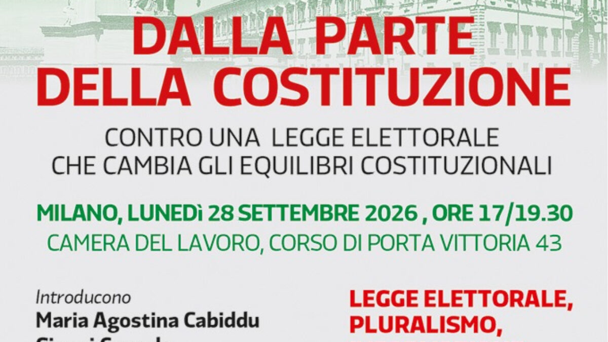 quali sono i profili costituzionali problematici della nuova legge elettorale a milano luned236 28 settembre la conferenza dalla parte della costituzione da Ilfattoquotidiano.it quali sono i profili costituzionali problematici della nuova legge elettorale a milano luned236 28 settembre la conferenza dalla parte della costituzione