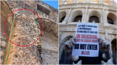 Copertina di Cade durante i lavori al Colosseo: morto operaio 22enne. Lavorava con corde in quota, "la fune che lo teneva non era agganciata". Cgil: "Vergogna, il parco è rimasto aperto". Dopo la polemica, il ministro Giuli chiude tutto