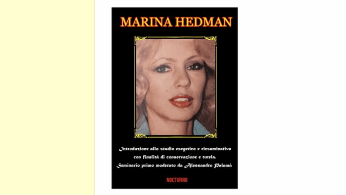 Marina Hedman, un nuovo saggio affronta la parabola della regina delle luci rosse italiane