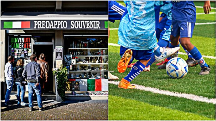 La scritta “Predappio Tricolore” sulle maglie dei bambini, lo sponsor è il negozio di gadget fascisti: un padre ritira il figlio dalla squadra di calcio