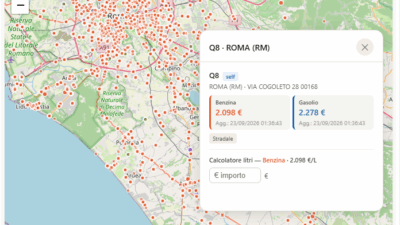 Copertina di Caro carburanti: ecco la mappa interattiva per trovare il distributore più conveniente