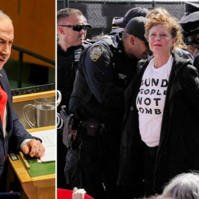 Copertina di Netanyahu all’aula vuota:   “La guerra è nostro diritto”