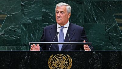 Copertina di L’italian-english (molto poco british) del ministro Tajani al Consiglio di sicurezza Onu | il video