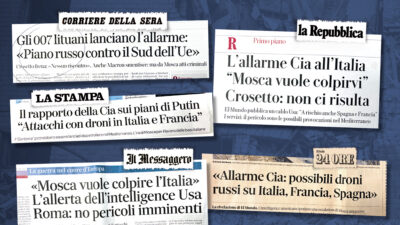 Copertina di I giornaloni pompano il falso attacco dei russi. Muti i fact-checker Ue
