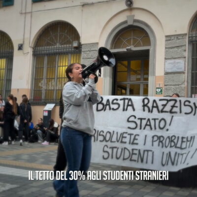 Copertina di “Basta razzismo di Stato, occupatevi dei problemi veri”: la protesta degli studenti contro il tetto agli stranieri in classe