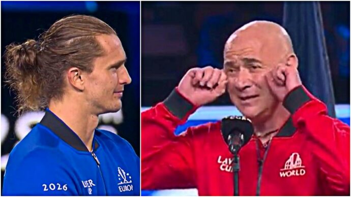 Agassi scherza con Cobolli e poi demolisce Zverev: “È bello finalmente non vederti più piangere in conferenza stampa”