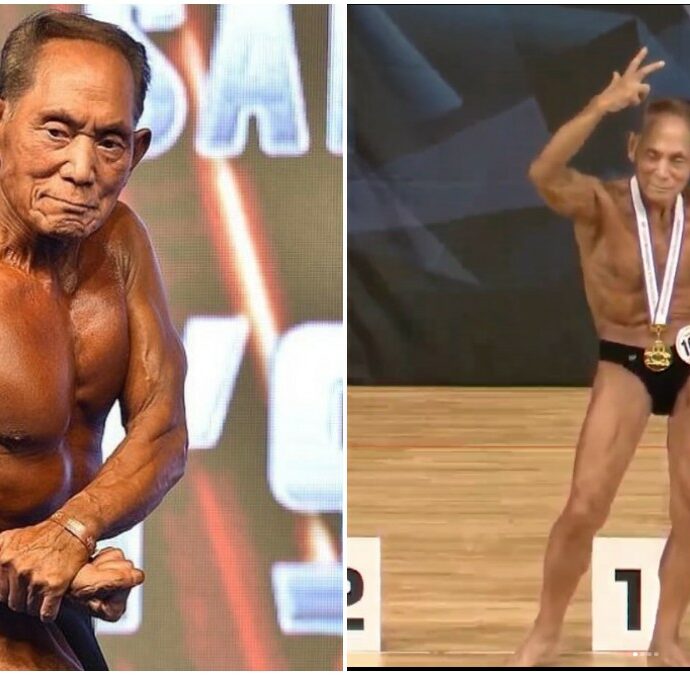 “Sono la dimostrazione che nulla è impossibile, voglio gareggiare fino all’ultimo respiro. Il segreto dei miei muscoli? Non mangio carne né pesce, solo riso”: Toshisuke Kanazawa, il bodybuilder dei record che vince a 90 anni