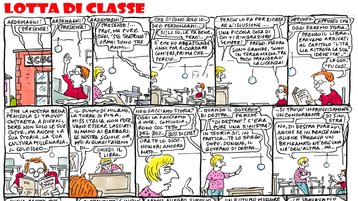 lotta di classe 8211 la strip di stefano disegni da Ilfattoquotidiano.it lotta di classe 8211 la strip di stefano disegni