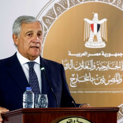 Copertina di Meloni conferma Tajani: Al Sisi amico del governo