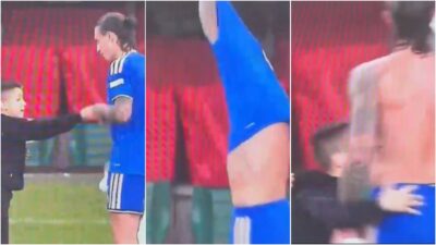 Copertina di Calafiori regala la maglia della Nazionale a un bambino, poi esplode contro gli haters: “In una scena così pura andate a cercare l’errore, mi fate paura”