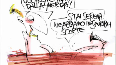 Copertina di La vignetta di Beppe Mora