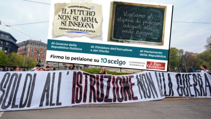 Copertina di Insegnanti: tra retribuzioni e precariato, in Italia il quadro è desolante (mentre in Francia si protesta). La campagna del Fatto per ridare dignità alla scuola