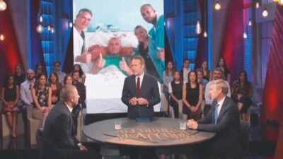 Copertina di “Per me essere qui è una conquista”: il ritorno di Alessandro Di Battista in uno studio tv ad Accordi&Disaccordi
