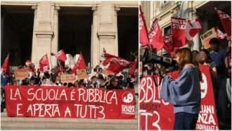 Copertina di Decreto scuola, studenti in presidio al ministero contro Valditara e le politiche di integrazione del governo: “Il tetto? Divisivo e razzista”