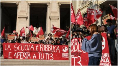 Copertina di Decreto scuola, studenti in presidio al ministero contro Valditara e le politiche di integrazione del governo: “Il tetto? Divisivo e razzista”