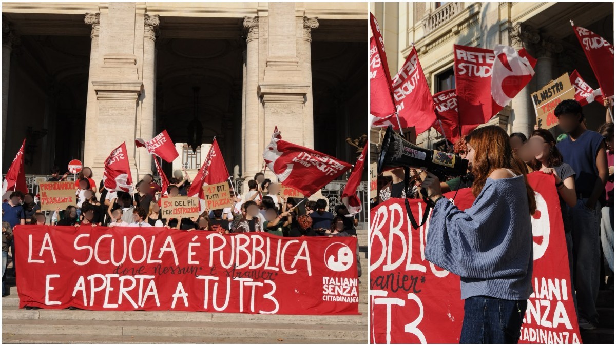 decreto scuola studenti in presidio al ministero contro valditara e le politiche di integrazione del governo il tetto divisivo e razzista da Ilfattoquotidiano.it decreto scuola studenti in presidio al ministero contro valditara e le politiche di integrazione del governo il tetto divisivo e razzista