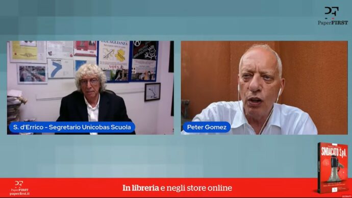 Sindacati S.p.a., a Roma la presentazione del libro di Stefano d’Errico con Peter Gomez