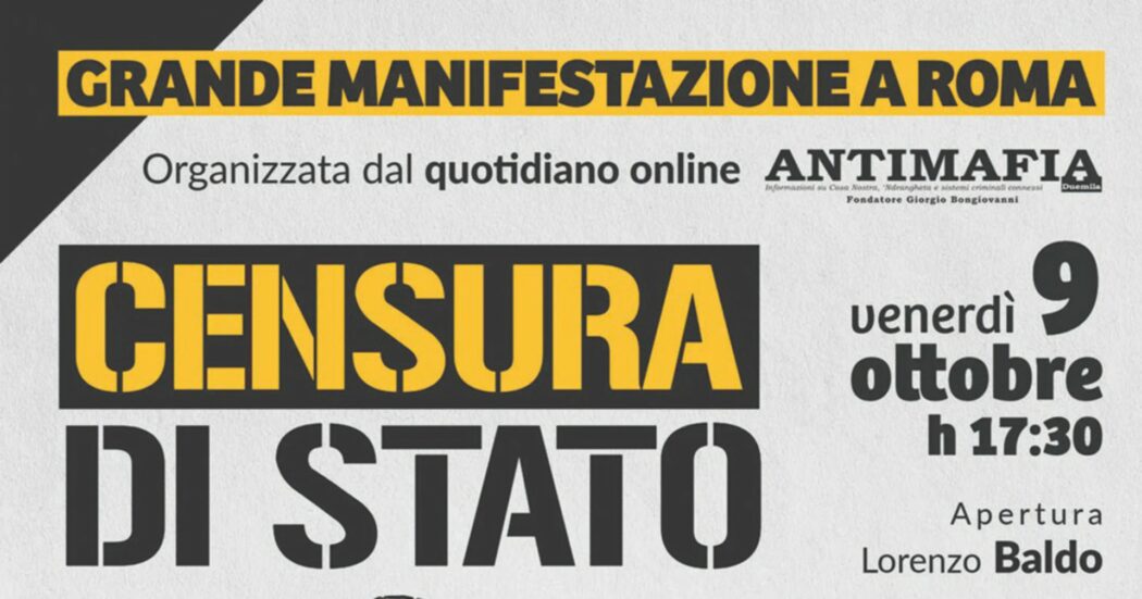 Venerdì a Roma per report e libertà di stampa