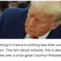 Copertina di Proteste in Francia, Trump: “Colpa dell’immigrazione di massa, l’Islam vuole prendere il controllo del paese”