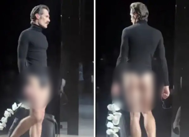 Un perizoma a vista portato sotto al dolcevita, i modelli di Tom Ford alla Fashion Week di Parigi fanno discutere: “E’ un freakshow”