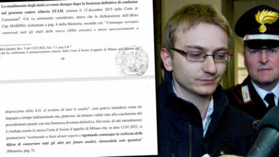 Copertina di “Gli estratti di Dna smaltiti dopo la sentenza definitiva di Stasi”, la risposta del Ris alla procura di Pavia e la differenza tra reperti ed eluiti