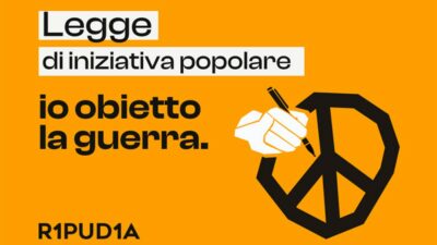 Copertina di “Io obietto la guerra”, al via la raccolta firme di Emergency per una proposta di legge in Parlamento