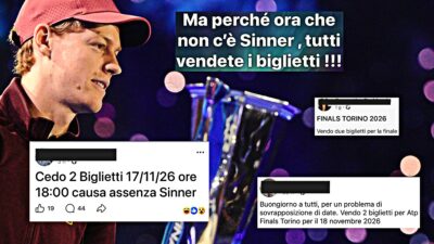 Copertina di “Senza Sinner non vado”: boom di biglietti rimessi in vendita per le Atp Finals, fino a 932 euro per la finale. Il tennis dipende troppo da lui e Alcaraz?