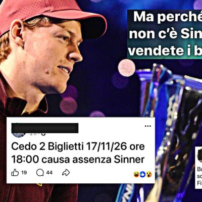 Copertina di “Senza Sinner non vado”: boom di biglietti rimessi in vendita per le Atp Finals. Il tennis dipende troppo da lui e Alcaraz?