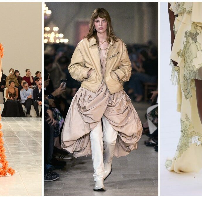 Arancione, gonne a palloncino, borse sempre meno utili e tacchi-scultura: i trend della prossima stagione visti alle sfilate di Parigi
