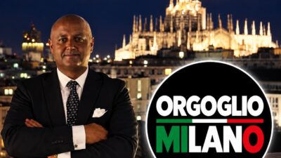 Copertina di Milano, il candidato sindaco (promotore dei comitati per Vannacci) si raffigura con la pelle nera: “Sono l’Obama italiano”