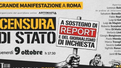 Copertina di “Censura di Stato”, a Sostegno di Report e del giornalismo d’inchiesta| Rivedi l'incontro