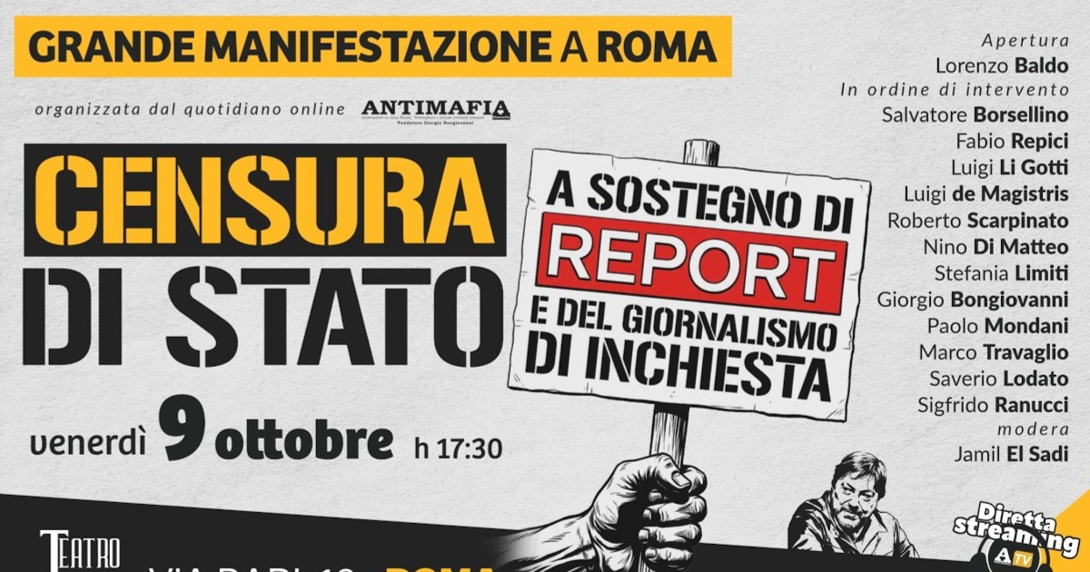 censura di stato a sostegno di report e del giornalismo d8217inchiesta segui la diretta da Ilfattoquotidiano.it censura di stato a sostegno di report e del giornalismo d8217inchiesta segui la diretta