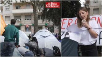 Copertina di “La gente si chiede come pagare l’affitto e il governo parla di legge elettorale”: a Roma tende in piazza, l’onda spagnola arriva in Italia