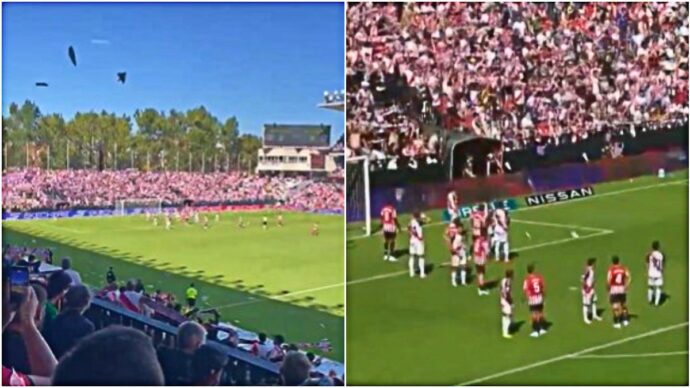 Clamoroso in Spagna: Rayo-Athletic sospesa per lancio di biglie e aeroplanini di carta in campo. Cosa è successo