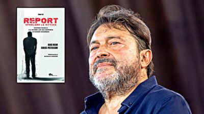 Copertina di “Sporcare la vittima – Sigfrido Ranucci e il potere che non sopporta di essere osservato”: il libro sul caso dell’ex conduttore di Report